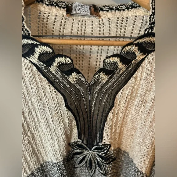 Vintage 70s Dress / tricots de Paris - Picture 2 of 16